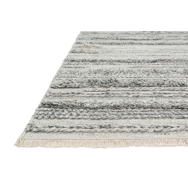 Crafted by Loloi Rodeo Silver Rectangle: 5 Ft. 6 In. x 8 Ft. 6 In. Rug, image 2