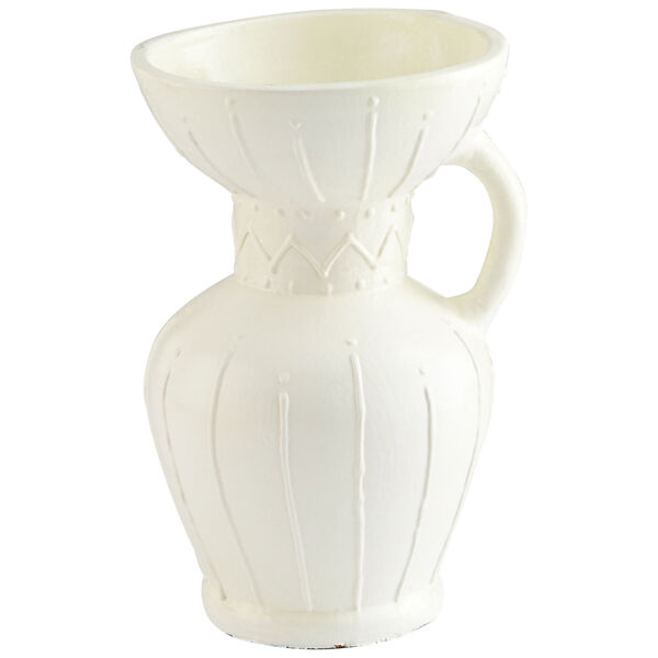 White 12-Inch Ravine Vase, image 1