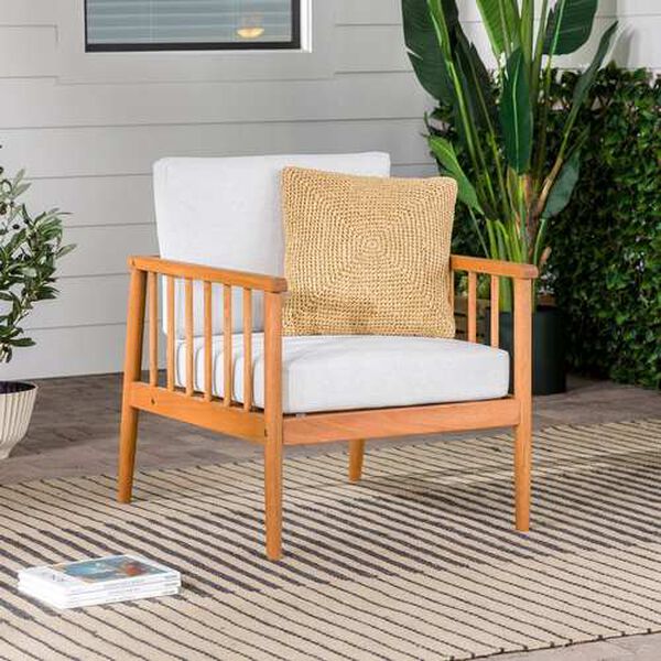 Circa Brown Outdoor Spindle Lounge Chair, image 1