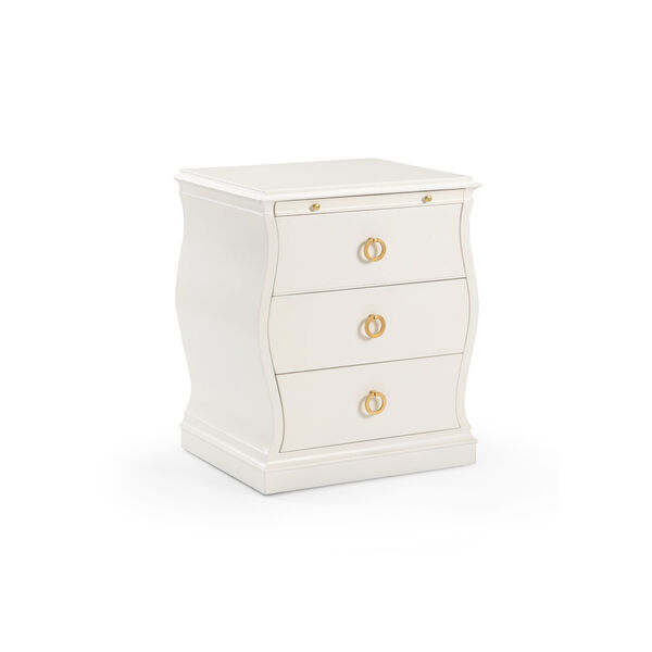 Gail White and Gold Drawer Chest, image 1