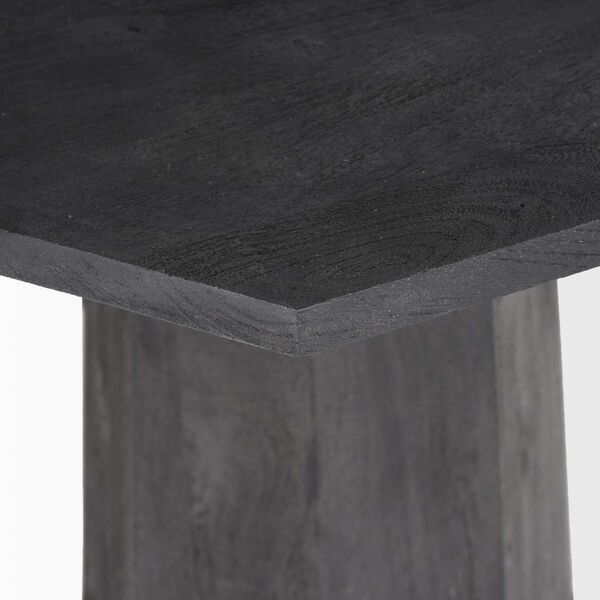Maxine Hexagonal Dark Wood Foyer Table, image 5