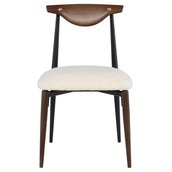 Vicuna Beige and Walnut Dining Chair, image 2