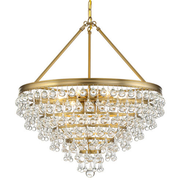 Hopewell Gold Eight-Light Chandelier, image 1