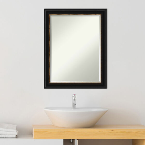 Manhattan Black 22W X 28H-Inch Bathroom Vanity Wall Mirror, image 3