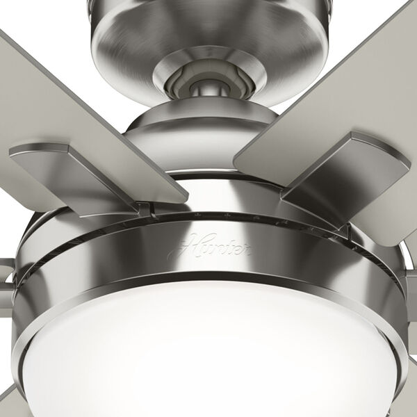 Hardaway Brushed Nickel 52-Inch Two-Light LED Ceiling Fan, image 6