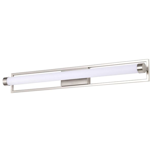 Canal Brushed Nickel 36-Inch Integrated LED Bath Strip, image 1