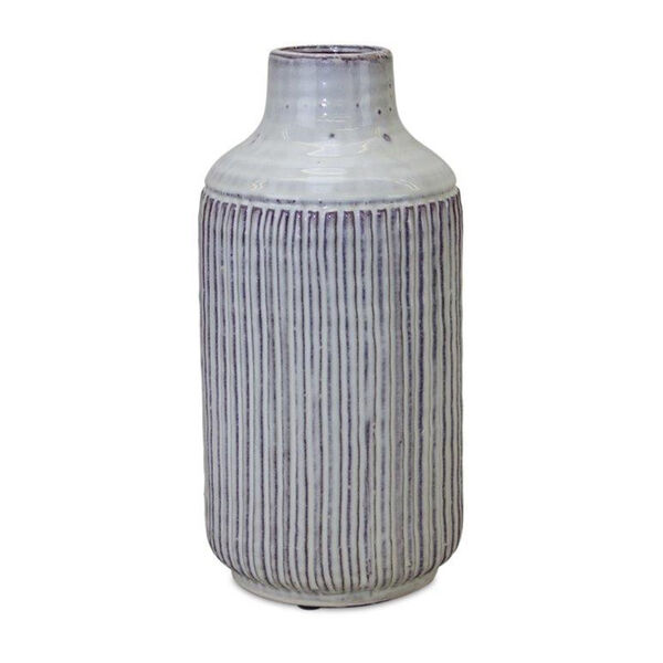 Cream 12-Inch Cotta Vase, image 1