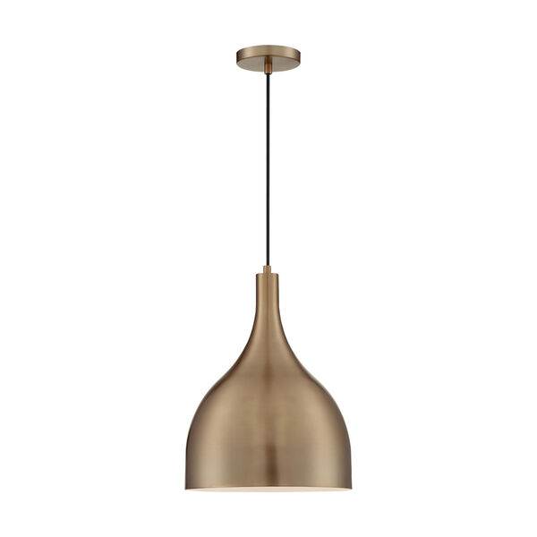 Bellcap Burnished Brass 16-Inch One-Light Pendant, image 3