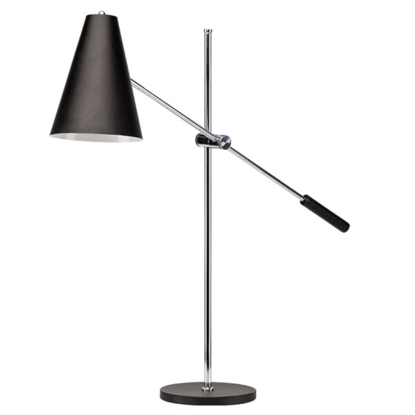Tivat Matte Black One-Light Table Lamp, image 1