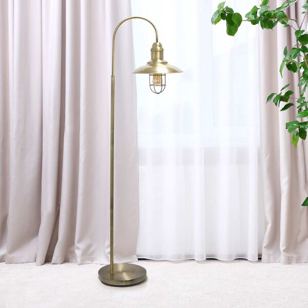 Barnlitt Antique Brass One-Light Floor Lamp, image 3