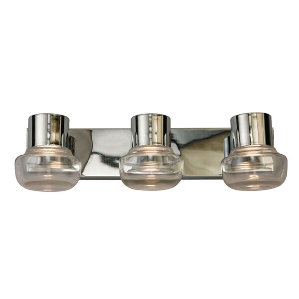 Belby Silver Three-Light LED Bath Vanity, image 1