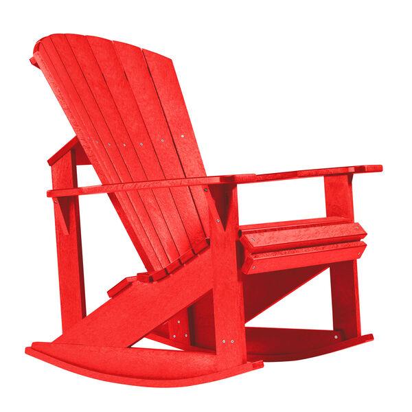 Generations Adirondack Rocking Chair-Red, image 1