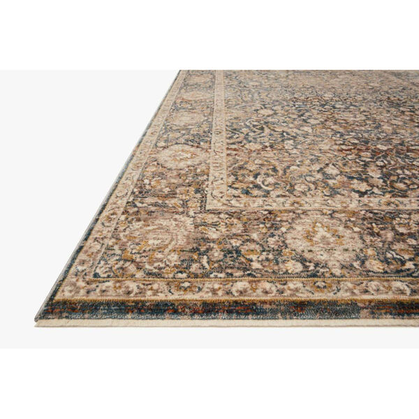 Lourdes Charcoal and Ivory Rectangle: 5 Ft. 3 In. x 7 Ft. 9 In. Rug, image 2
