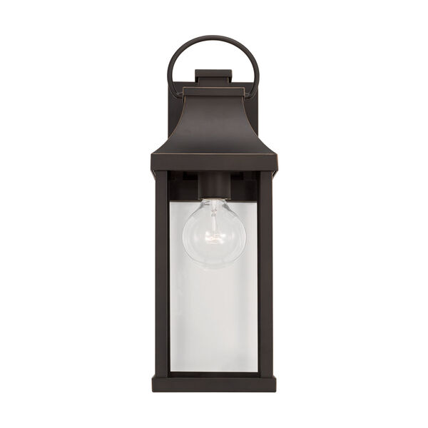 Bradford Oiled Bronze Outdoor One-Light Wall Lantern with Clear Glass, image 5