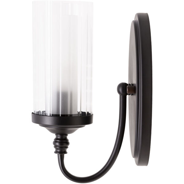 Benhill Clear and Black One-Light Wall Sconces, image 1