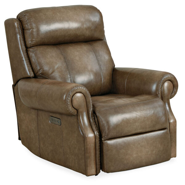 MS Brown 39-Inch Brooks Power Recliner, image 1