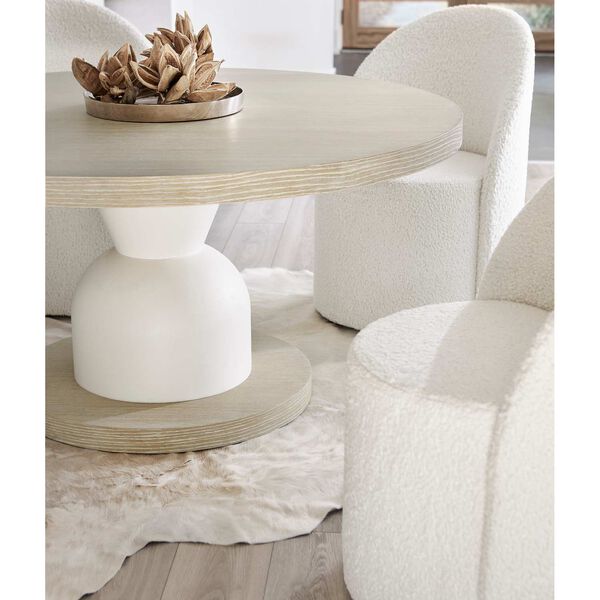 Solaria White and Natural Dining Table, image 6