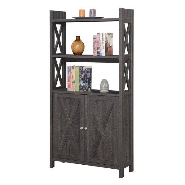 Oxford Weathered Kitchen Dining Storage Cabinet with Shelves, image 7