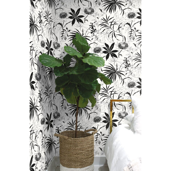 NextWall Tropical Garden Peel and Stick Wallpaper, image 1