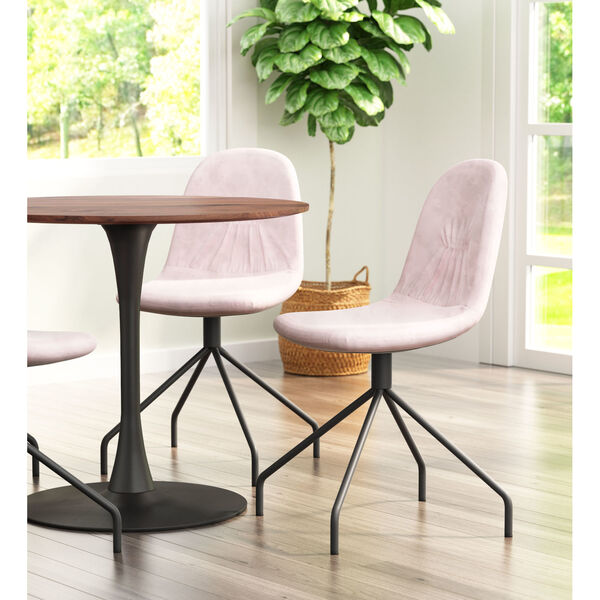 Slope Pink and Black Dining Chair, Set of Two, image 2
