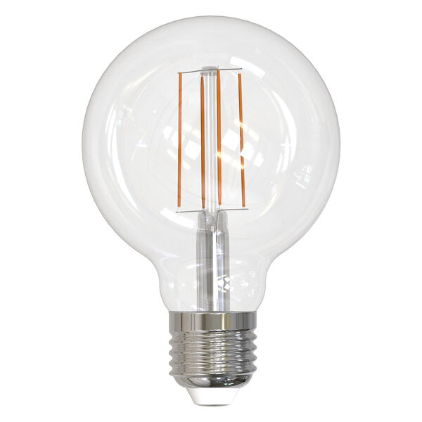 Clear LED Filament G25 60 Watt Equivalent Standard Base Soft White 800 Lumens Light Bulb, image 1