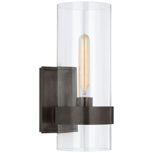 Presidio Small Sconce in Bronze with Clear Glass by Ian K. Fowler, image 1