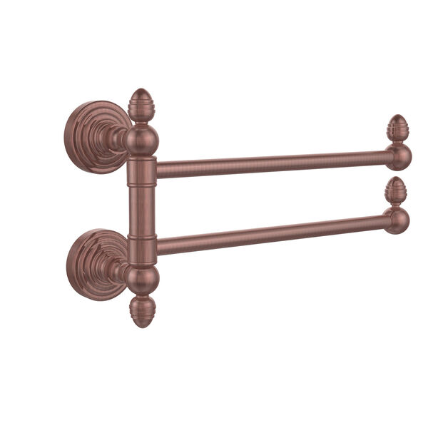 Waverly Place Collection 2 Swing Arm Towel Rail, Antique Copper, image 1