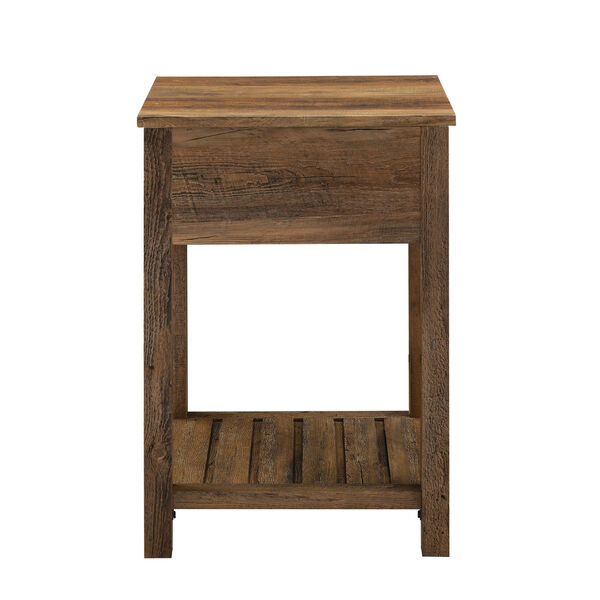 Barnwood Single Drawer Side Table, image 5