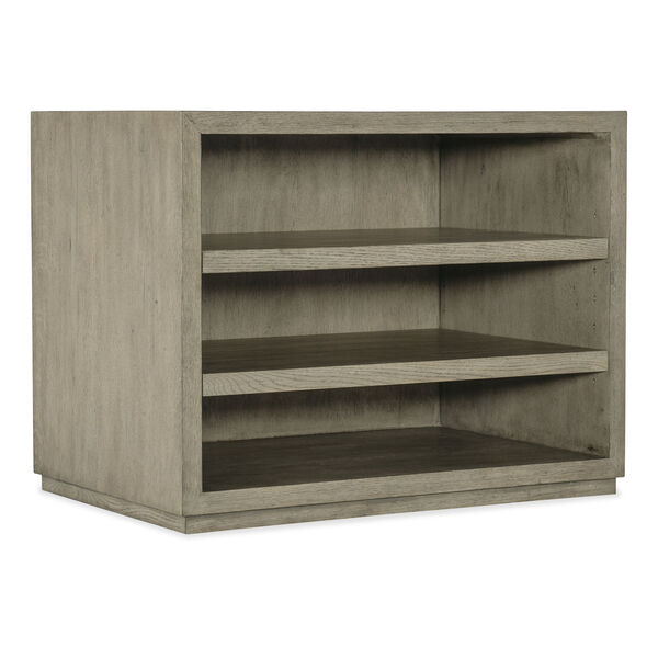 Linville Falls Smoked Gray Open Desk Cabinet, image 1
