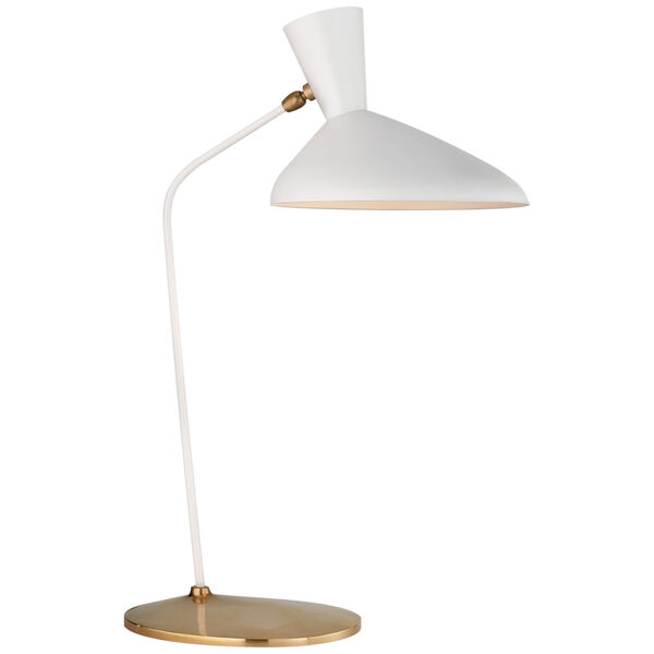 Austen Large Offset Table Lamp in White by AERIN, image 1