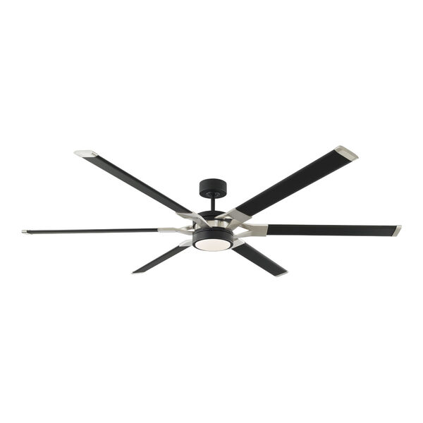Loft Midnight Black 72-Inch LED Indoor Outdoor Ceiling Fan, image 1