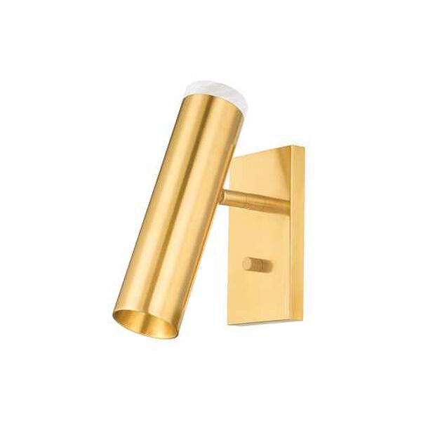 Clark Aged Brass One-Light Wall Sconce, image 1