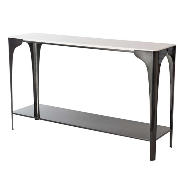 Cove Ink Marble Top Console Table, image 1