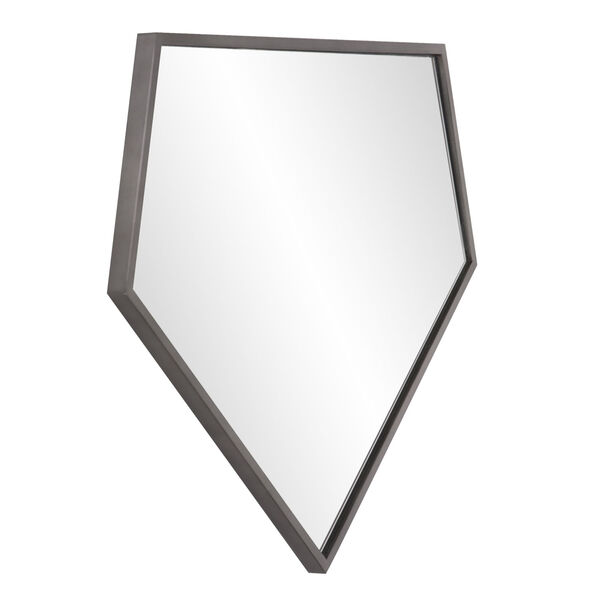 Quintin Brushed Silver Wall Mirror, image 2