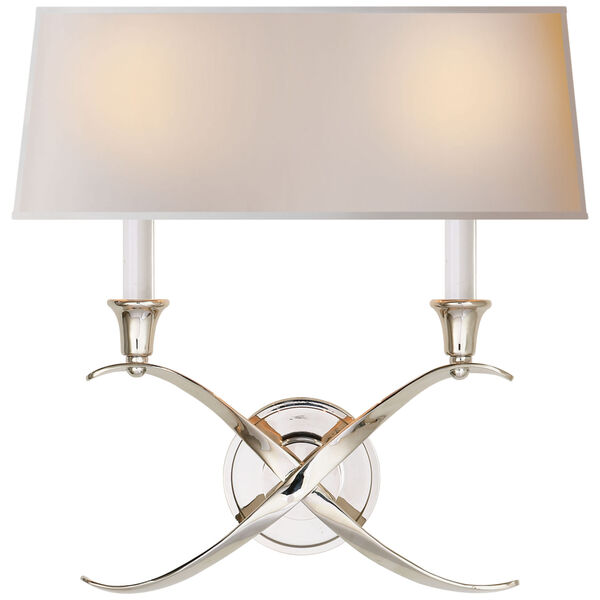 Cross Bouillotte Sconce By Chapman and Myers, image 1