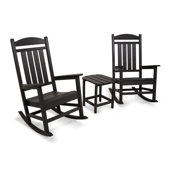 Presidential Rocker Black Three Piece Seating Set, image 1