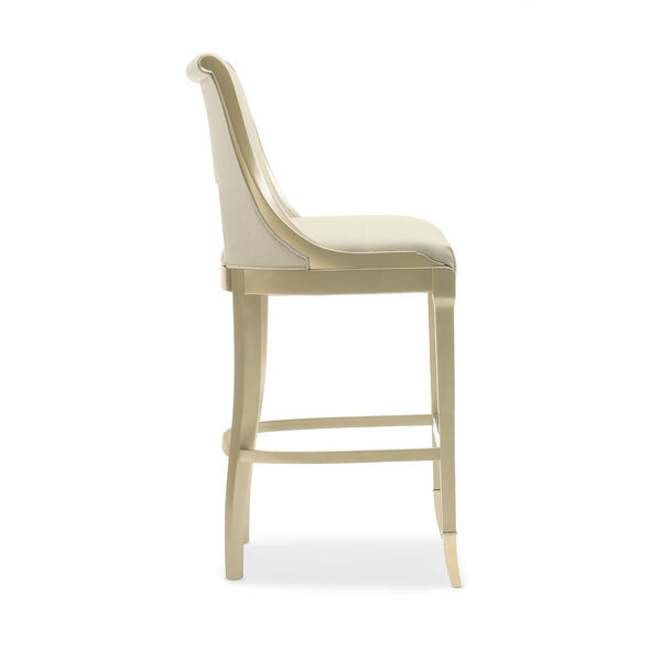 Caracole Classic Gold Bullion Paint and Beige In Good Taste Bar Stool, image 4