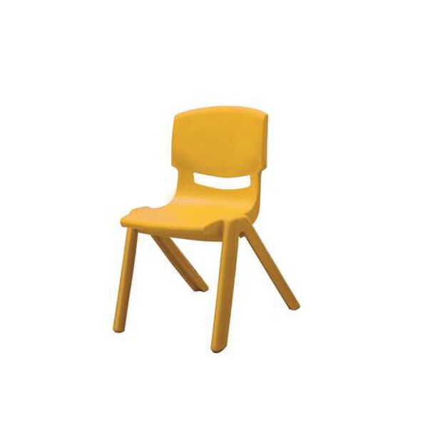 Mambo Kids Yellow Outdoor Stackable Armchair, Set of Four, image 2