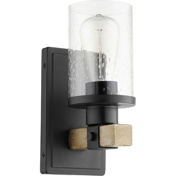Alpine Black With Driftwood Finish One-Light Wall Sconce, image 1