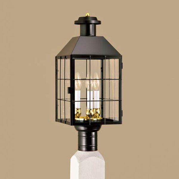 American Heritage Black Post Mounted Outdoor Light, image 2
