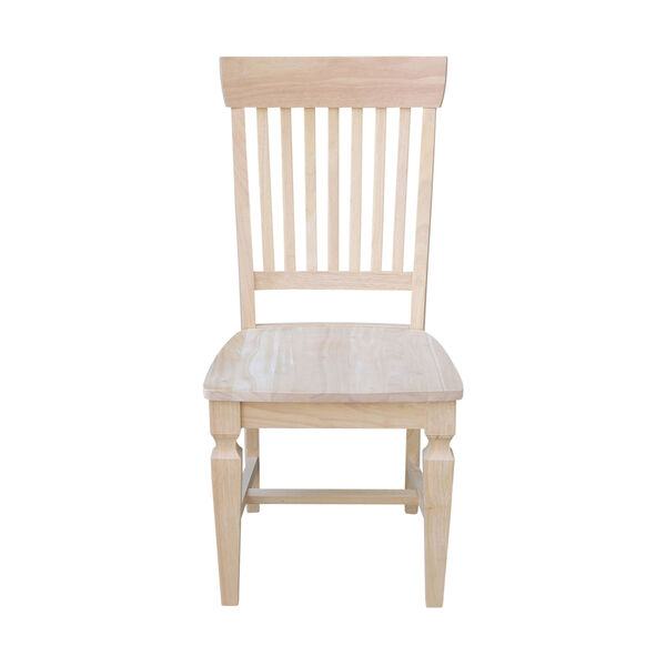 Beige Slat Back Chair, Set of 2, image 2