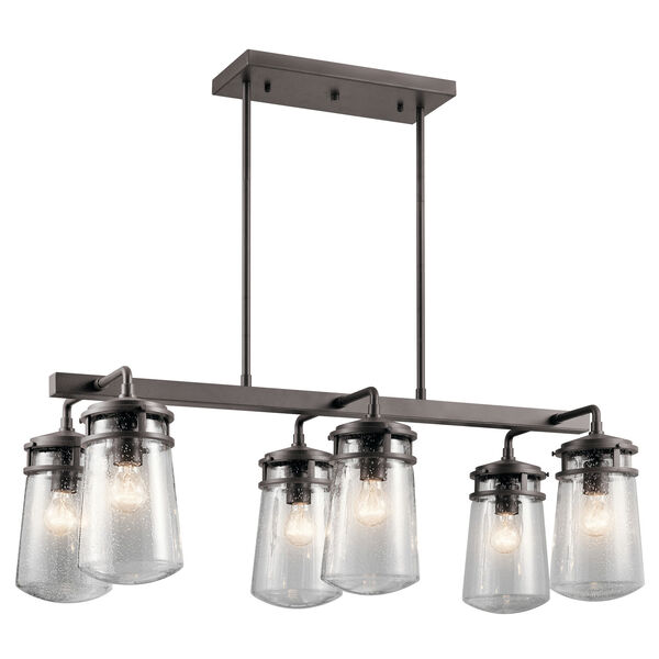 Lyndon Architectural Bronze 17-Inch Six-Light Outdoor Pendant, image 1