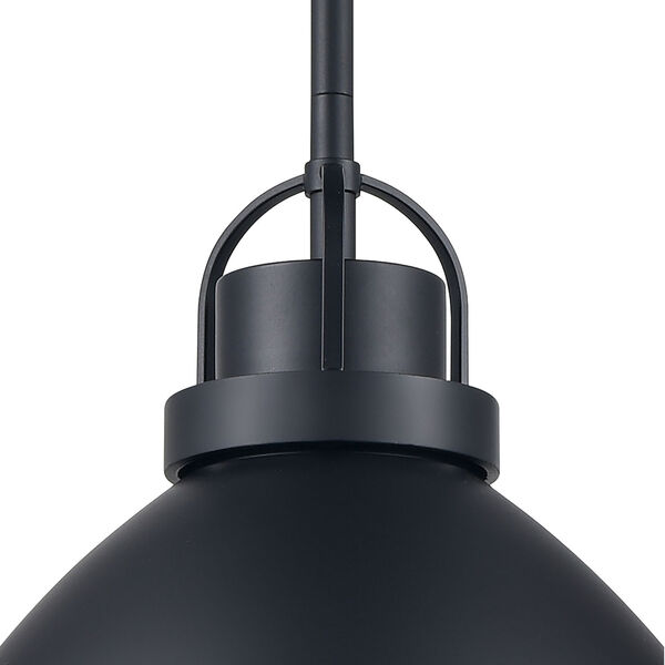 Somerville Matte Black One-Light Pendant, image 3