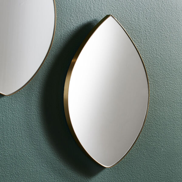 Sabrina Gold Three-Piece Tear Drop Wall Mirror, image 5
