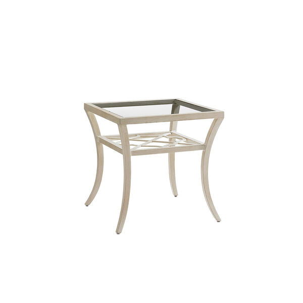 Misty Garden Ivory Square End Table, image 1