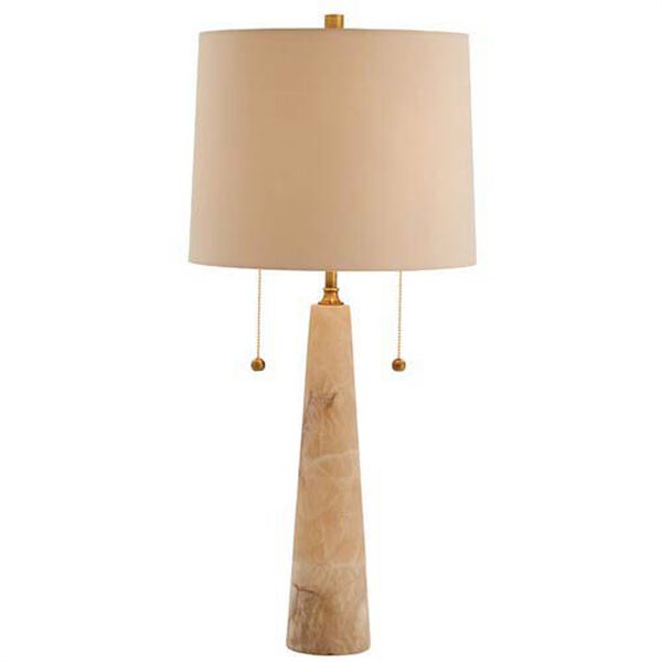 Sydney Snow Marble and Brass Table Lamp, image 1
