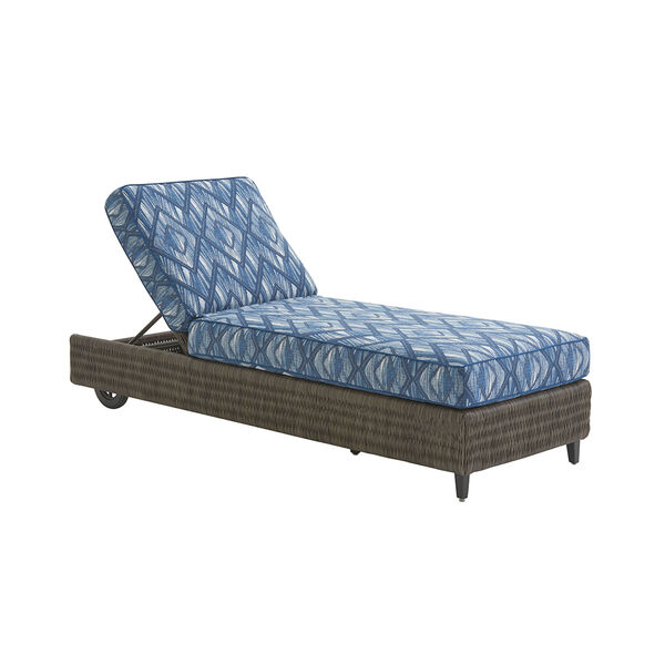 Cypress Point Ocean Terrace Brown and Blue Chaise, image 1