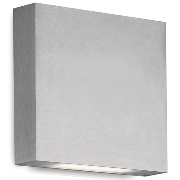 Mica Brushed Nickel Six-Inch Outdoor LED Wall Mount, image 1