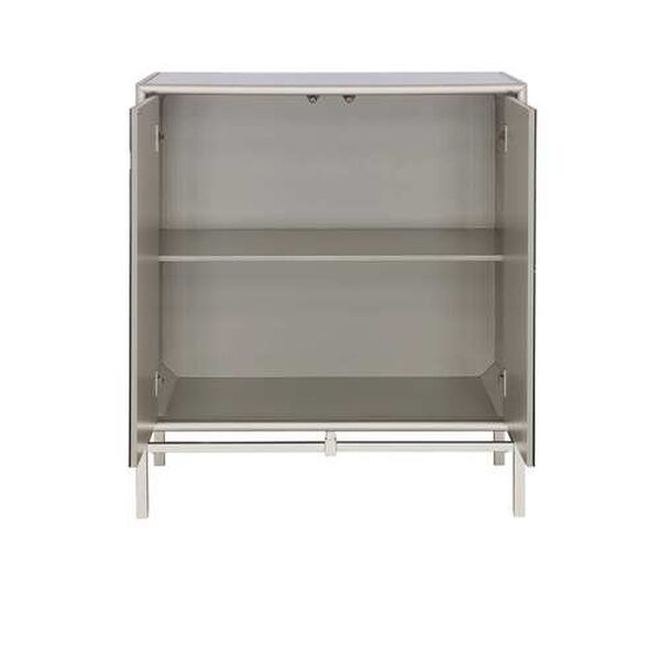 Zariyah Silver Leaf Cabinet with Two Doors, image 3