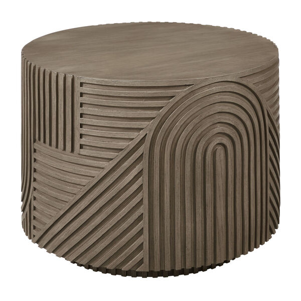 Provenance Signature Fiber Reinforced Polymer Energy Serenity Textured Round Drum Table, image 1
